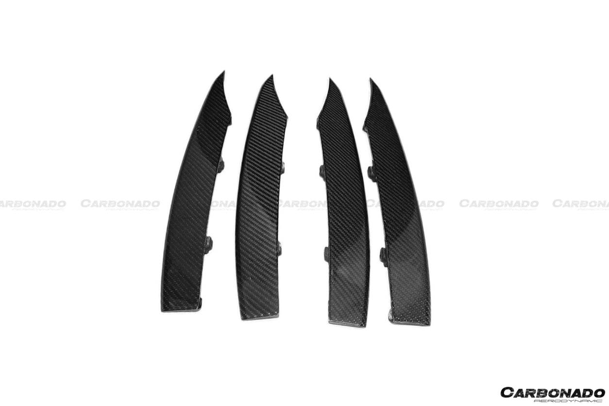 2009-2015 Audi R8 Coupe Spyder OE Style Carbon Fiber Rear Air Duct Splitter - Carbonado Aero