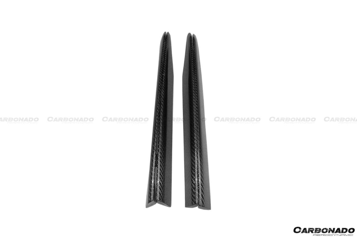 2009-2015 Audi R8 Coupe Spyder OE Style Carbon Fiber Rear Air Duct Splitter - Carbonado Aero