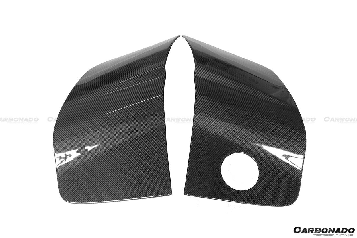 2009-2015 Audi R8 Coupe Spyder OE Style Carbon Fiber Side Blades - Carbonado Aero