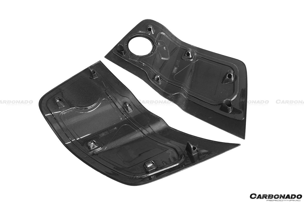 2009-2015 Audi R8 Coupe Spyder OE Style Carbon Fiber Side Blades - Carbonado Aero