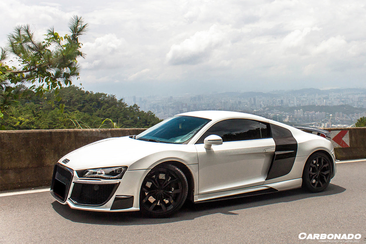 2009-2015 Audi R8 Coupe Spyder OE Style Carbon Fiber Side Blades - Carbonado Aero