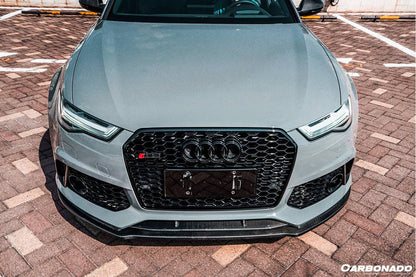2013-2018 Audi RS6 Avant MN Style Carbon Fiber Front Lip - Carbonado Aero