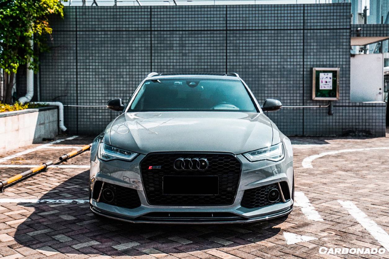 2013-2018 Audi RS6 Avant MN Style Carbon Fiber Front Lip - Carbonado Aero