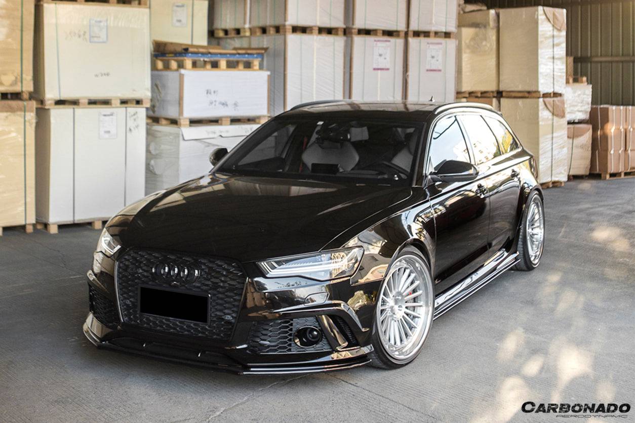 2013-2018 Audi RS6 Avant MN Style Carbon Fiber Front Lip - Carbonado Aero