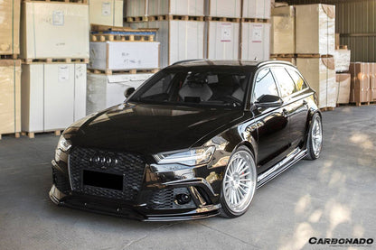 2013-2018 Audi RS6 Avant MN Style Carbon Fiber Front Lip - Carbonado Aero