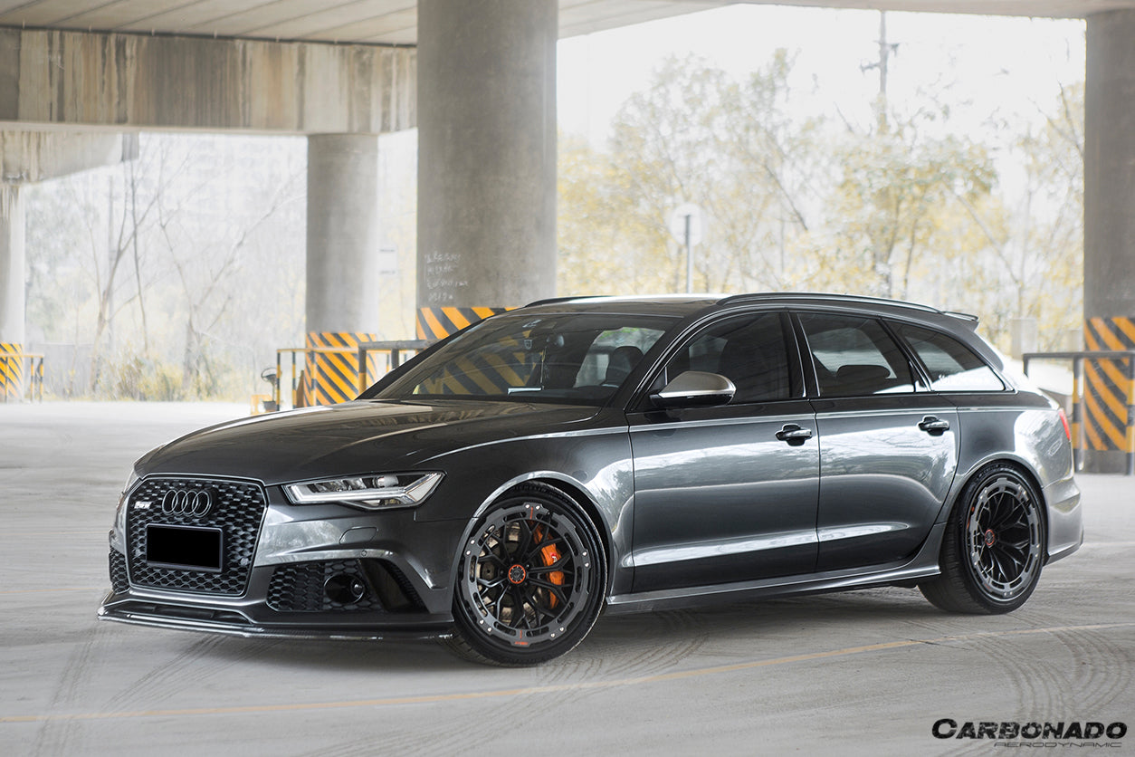 2013-2018 Audi RS6 Avant MN Style Carbon Fiber Front Lip - Carbonado Aero