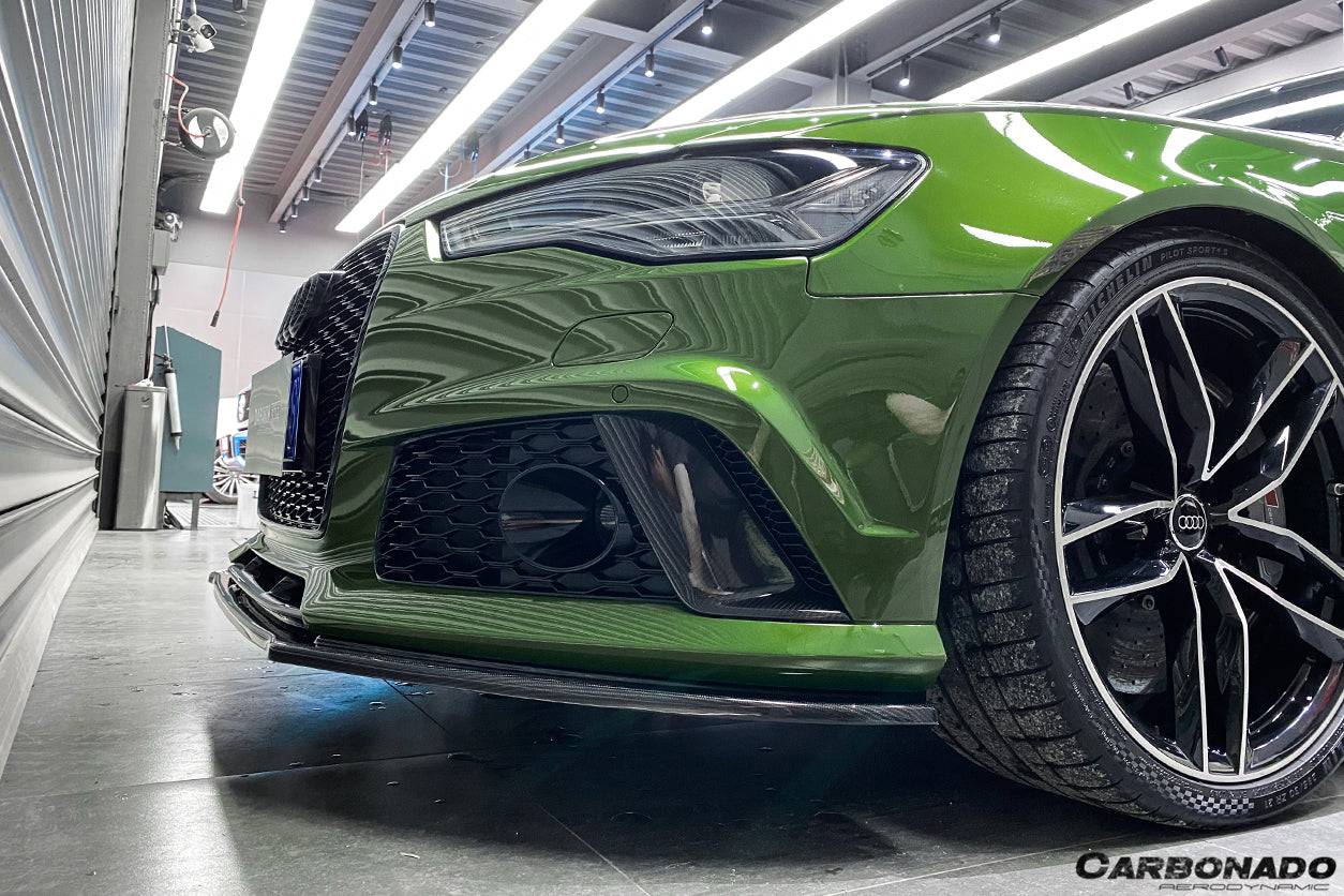 2013-2018 Audi RS6 Avant MN Style Carbon Fiber Front Lip - Carbonado Aero