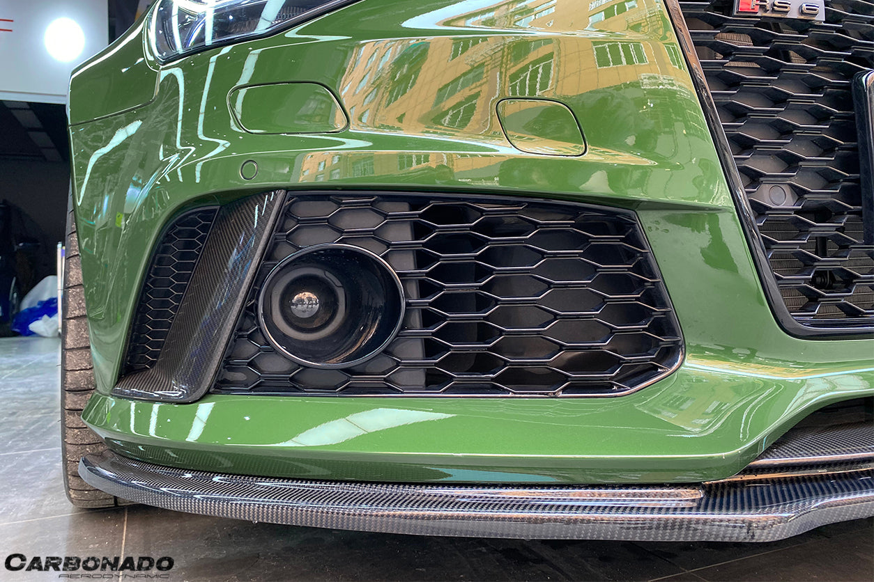 2013-2018 Audi RS6 Avant MN Style Carbon Fiber Front Lip - Carbonado Aero