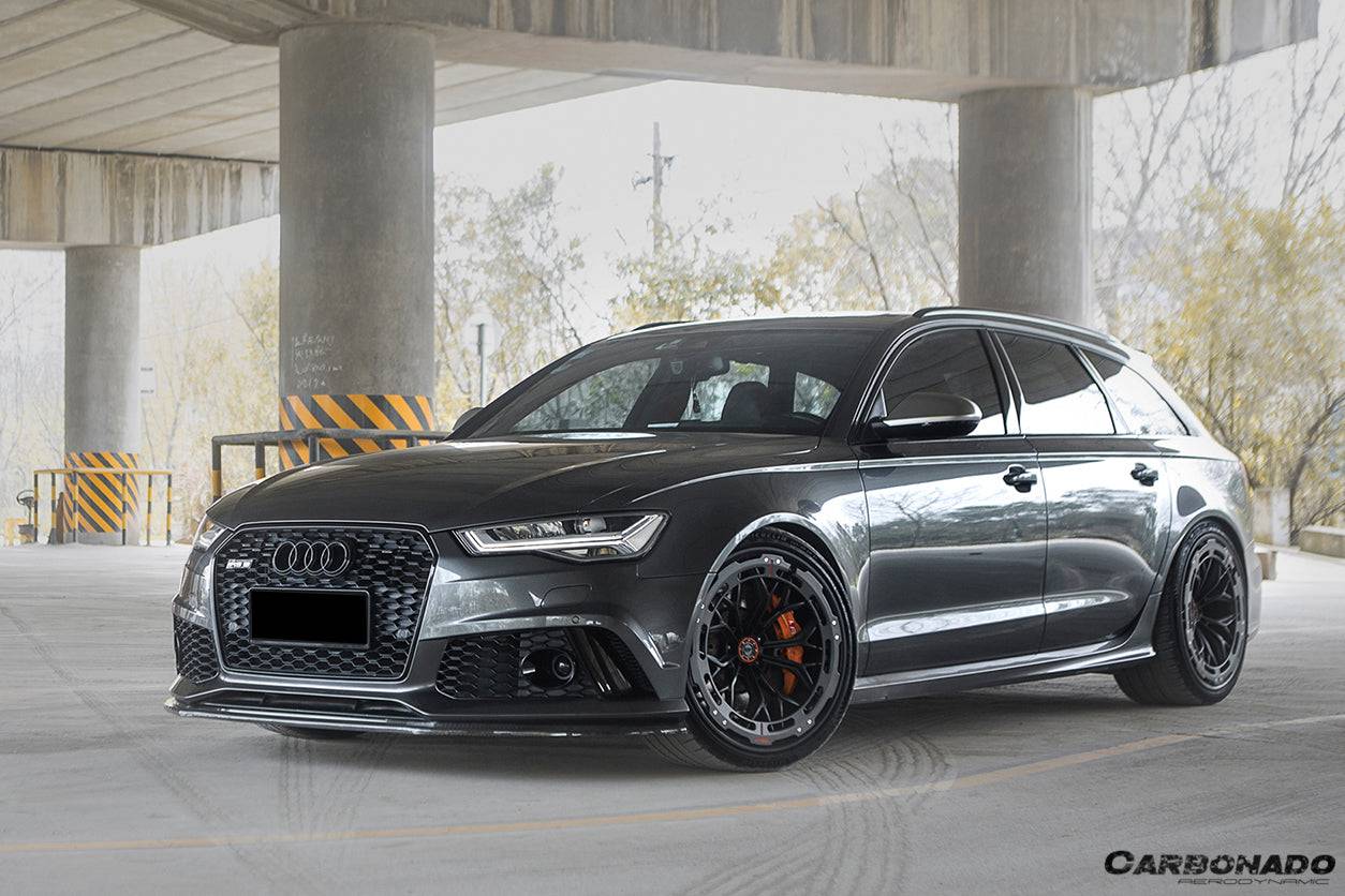 2013-2018 Audi RS6 Avant MN Style Carbon Fiber Front Lip - Carbonado Aero
