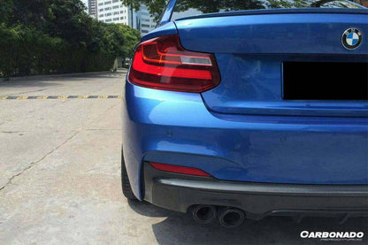 2013-2016 BMW 2 Series F22 & F23 MP Style Rear Lip (M-Tech Only) - Carbonado