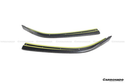 2021-2024 BMW M3 G80   G81 M4 G82   G83 D3 Style DRY Carbon Fiber Fornt Lip Splitter with Winglets