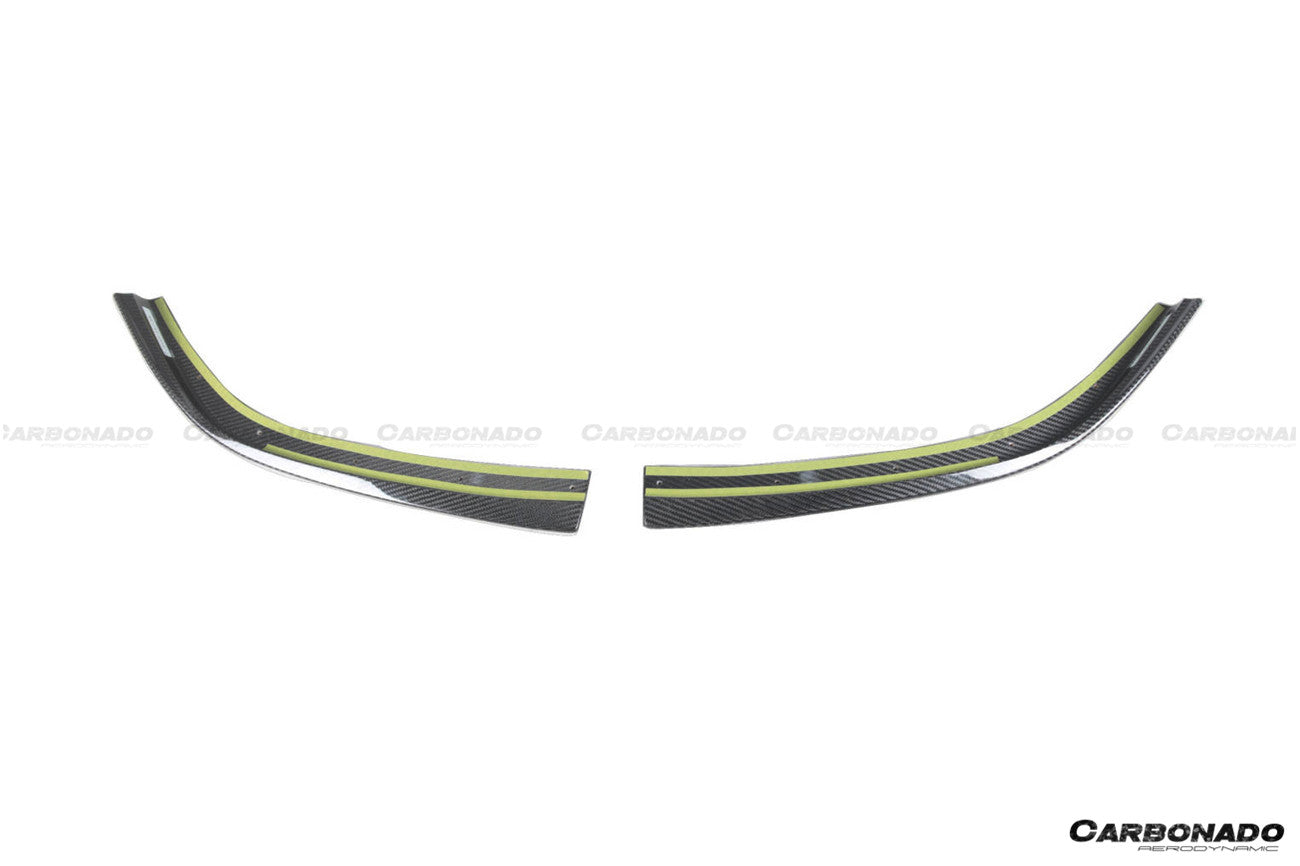 2021-2024 BMW M3 G80   G81 M4 G82   G83 D3 Style DRY Carbon Fiber Fornt Lip Splitter with Winglets