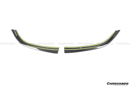 2021-2024 BMW M3 G80   G81 M4 G82   G83 D3 Style DRY Carbon Fiber Fornt Lip Splitter with Winglets