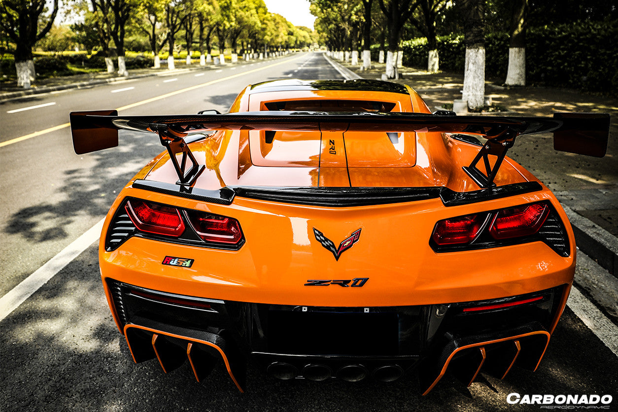 2013-2019 Corvette C7 Z51 Z06 Grandsport AR Style Carbon Fiber Trunk Wing Spoiler