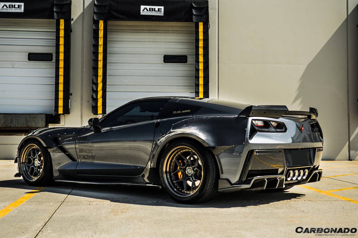 2013-2019 Corvette C7 ROX Style Rear Diffuser - Carbonado Aero