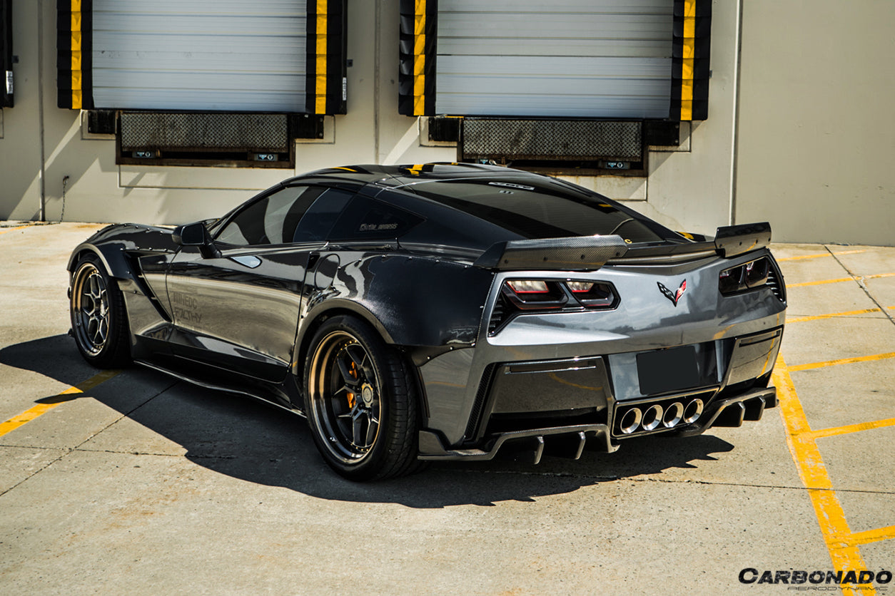 2013-2019 Corvette C7 ROX Style Rear Diffuser - Carbonado Aero