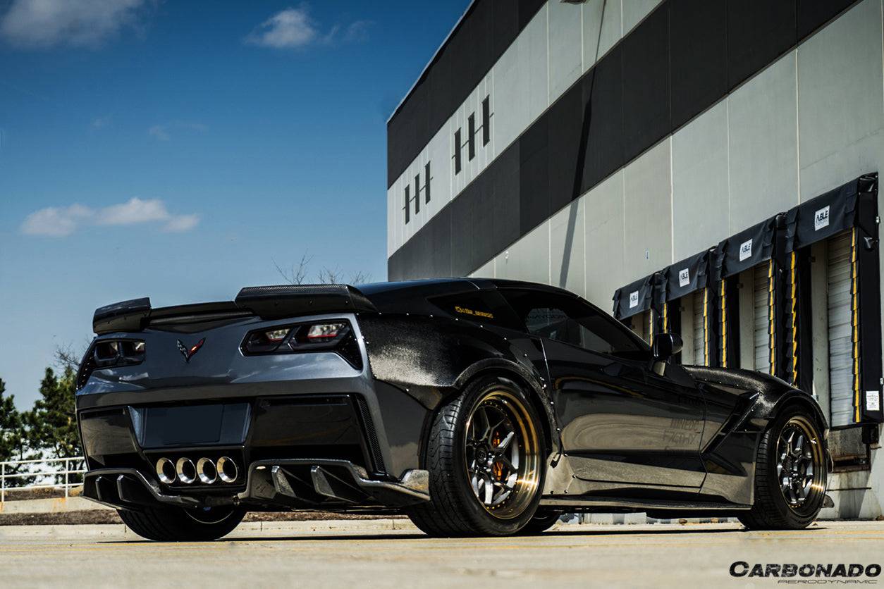 2013-2019 Corvette C7 ROX Style Rear Diffuser - Carbonado Aero