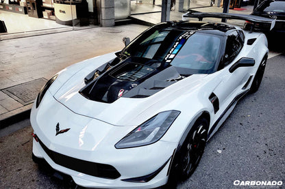 2013-2019 Corvette Z06 Grandsport AR Style Carbon Fiber Side Skirts - Carbonado Aero