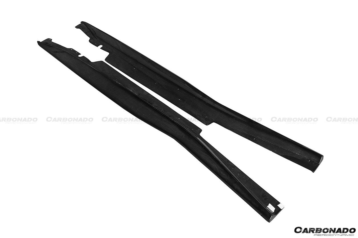 2013-2019 Corvette Z06 Grandsport AR Style Carbon Fiber Side Skirts - Carbonado Aero