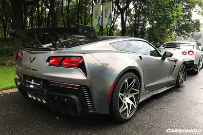 2013-2019 Corvette Z06 Grandsport AR Style Carbon Fiber Side Skirts - Carbonado