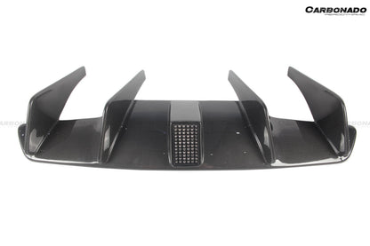 2017-2026 Ferrari 812 Superfast MSY Style DRY Carbon Fiber Rear Diffuser with Light