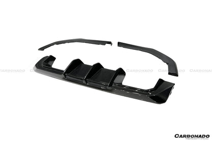 2021-2024 BMW M3 G80  G81 M4 G82   G83 MTN Style DRY Carbon Fiber Rear Diffuser Lip with Winglets