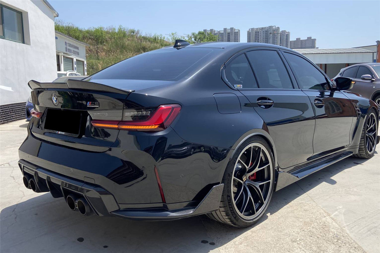 2021-2024 BMW M3 G80 MTN Style DRY Carbon Fiber Trunk Spoiler - Carbonado