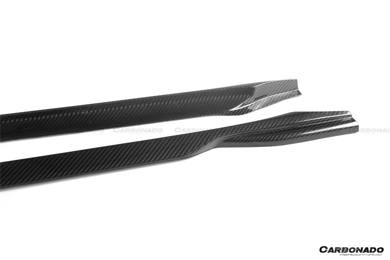 2021-2024 BMW M3 G80 & G81 M4 G82 & G83 MTN Style DRY Carbon Fiber Side Skirts - Carbonado