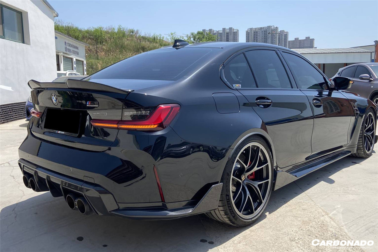 2021-2024 BMW M3 G80 MTN Style DRY Carbon Fiber Trunk Spoiler - Carbonado