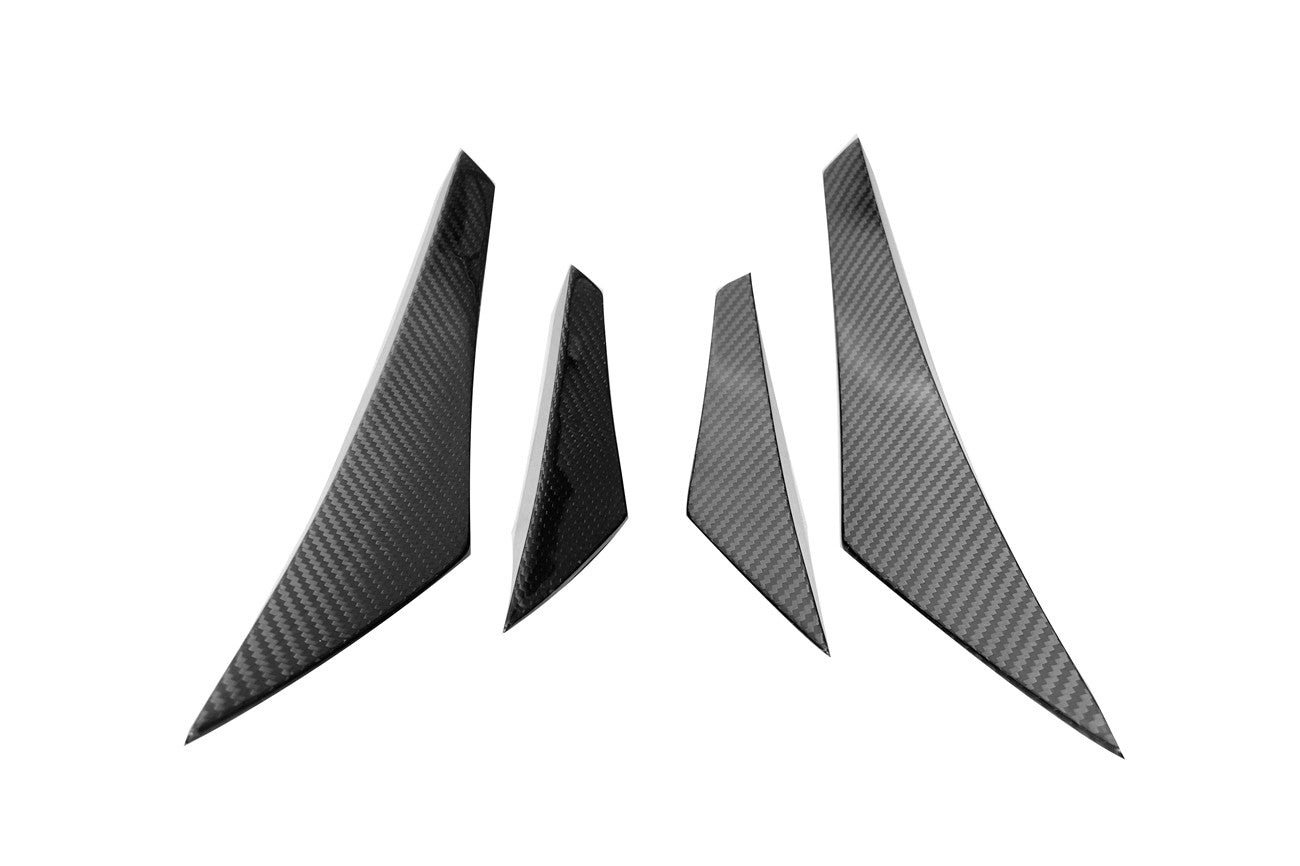 2020-2023 McLaren GT WP Style DRY Carbon Fiber Front Canards