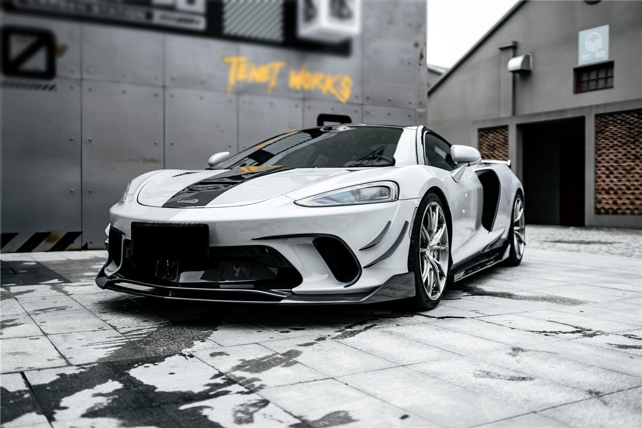 2020-2023 McLaren GT WP Style DRY Carbon Fiber Front Lip
