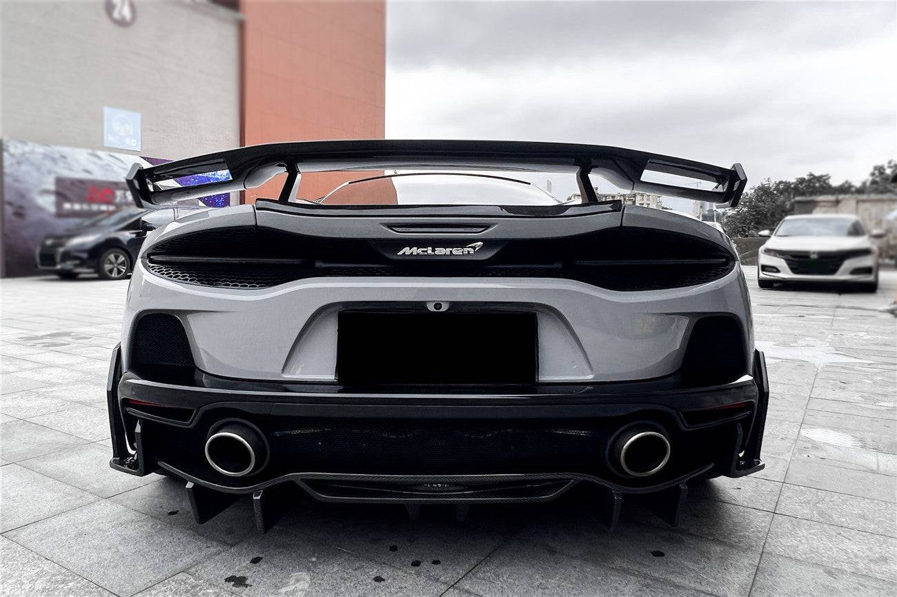 2020-2023 McLaren GT WP Style DRY Carbon Fiber Rear Diffuser Lip - Carbonado