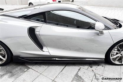 2020-2023 McLaren GT WP Style DRY Carbon Fiber Side Skirts - Carbonado Aero