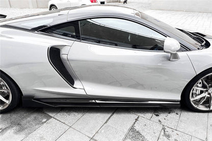 2020-2023 McLaren GT WP Style DRY Carbon Fiber Side Air Intake Blades - Carbonado