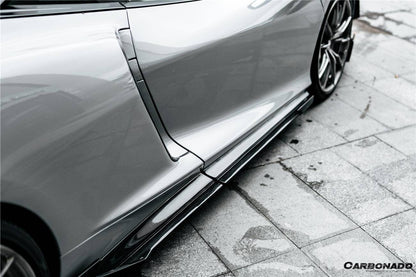2020-2023 McLaren GT WP Style DRY Carbon Fiber Side Air Intake Blades - Carbonado Aero