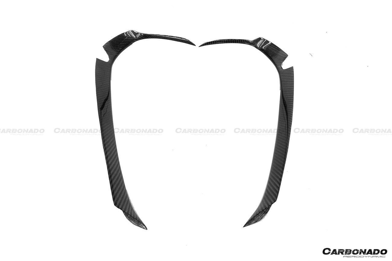 2020-2023 McLaren GT WP Style DRY Carbon Fiber Side Air Intake Blades - Carbonado Aero