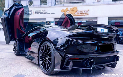 2020-2023 McLaren GT WP Style DRY Carbon Fiber Rear Bumper Side Winglets