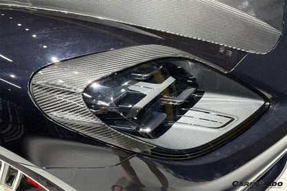 2024-2025 Porsche Panamera 976 OD Style Dry Carbon Fiber Headlight Eyelid Eyebrow Cover