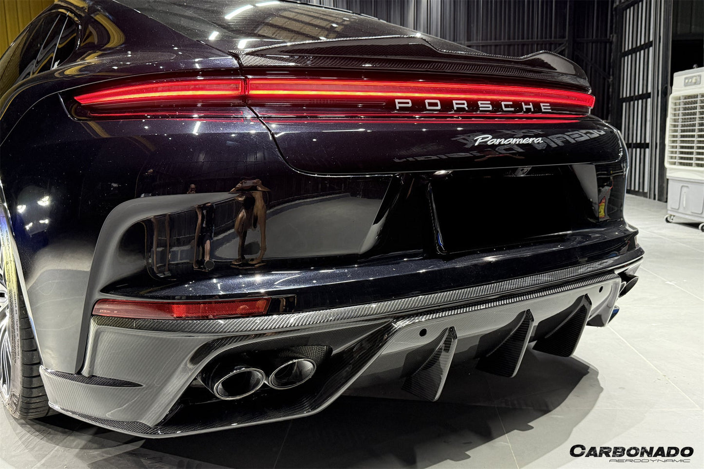 2024-2025 Porsche Panamera 976 OD Style Dry Carbon Fiber Rear Diffuser Lip