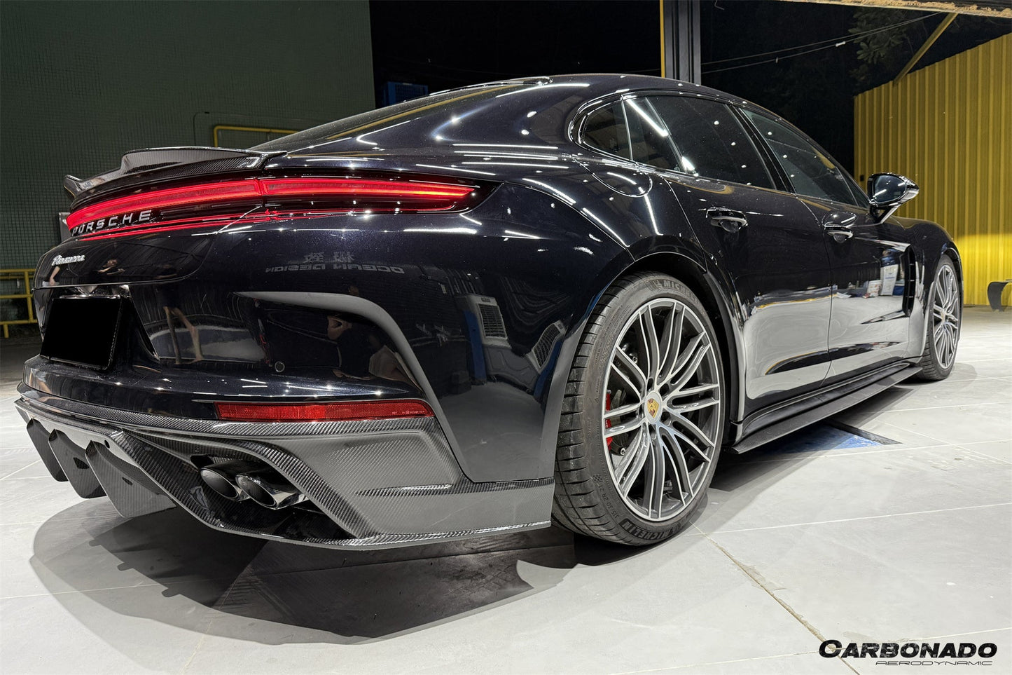 2024-2026 Porsche Panamera 976 OD Style Dry Carbon Fiber Side Skirts | Fits S, E-Hybrid, Sport Turismo, Turbo, Turbo s, GTS, Turbo E-Hybrid, Turbo s E-Hybrid