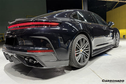 2024-2026 Porsche Panamera 976 OD Style Dry Carbon Fiber Rear Diffuser Lip | Fits S, 4, 4S, E-Hybrid, 4 E-Hybrid, Sport Turismo, Turbo, Turbo s, GTS, Turbo E-Hybrid, Turbo s E-Hybrid