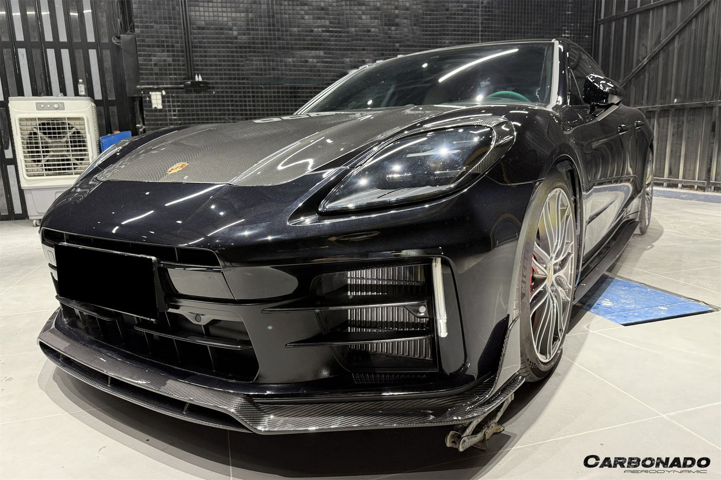 2024-2026 Porsche Panamera 976 OD Style Dry Carbon Fiber Headlight Eyelid Eyebrow Cover | Fits S, 4, 4S, E-Hybrid, 4 E-Hybrid, Sport Turismo, Turbo, Turbo s, GTS, Turbo E-Hybrid, Turbo s E-Hybrid