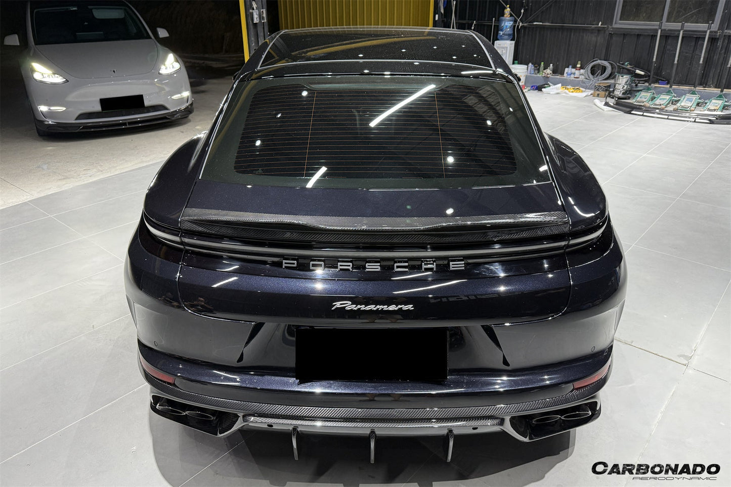 2024-2025 Porsche Panamera 976 OD Style Dry Carbon Fiber Rear Diffuser Lip