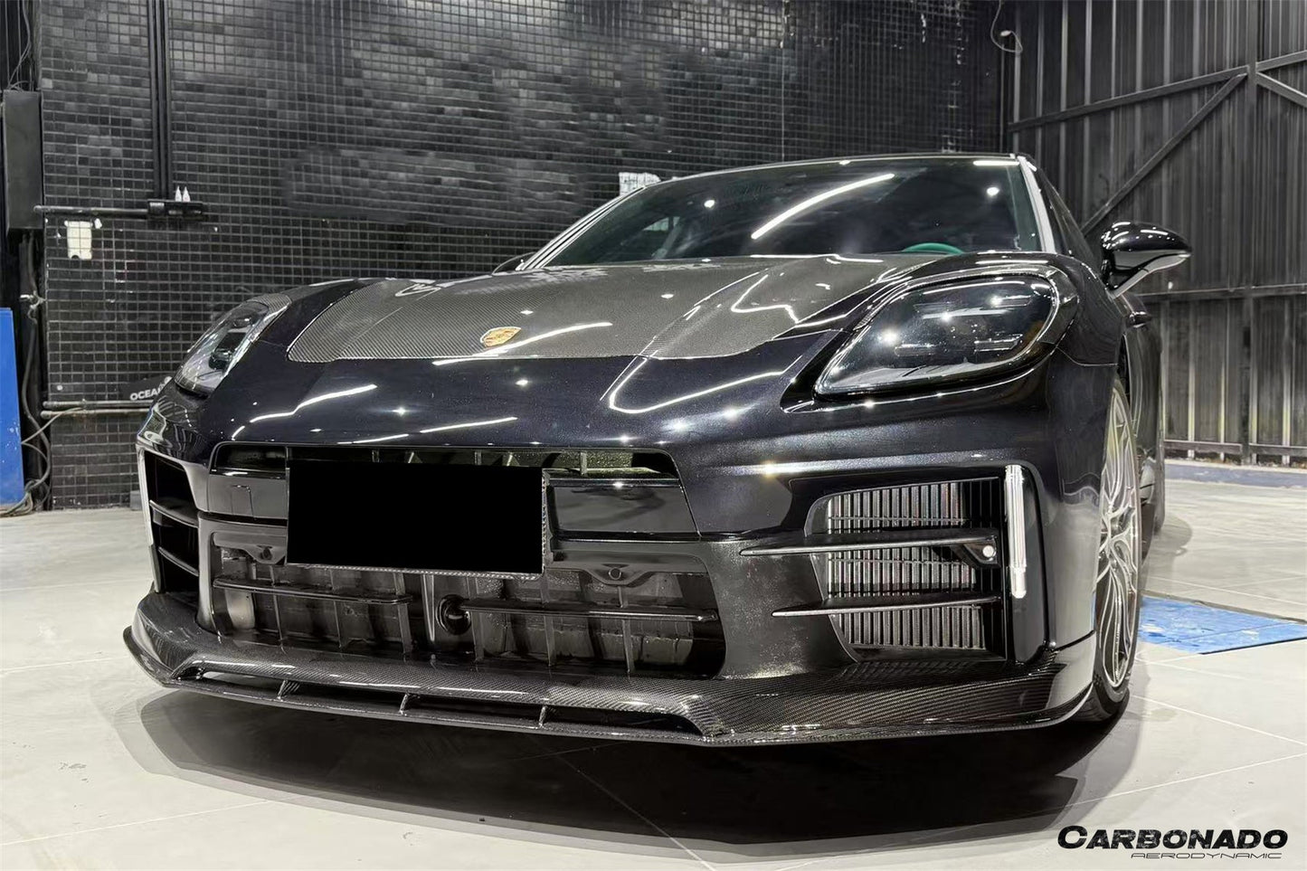 2024-2026 Porsche Panamera 976 OD Style Dry Carbon Fiber Headlight Eyelid Eyebrow Cover | Fits S, 4, 4S, E-Hybrid, 4 E-Hybrid, Sport Turismo, Turbo, Turbo s, GTS, Turbo E-Hybrid, Turbo s E-Hybrid