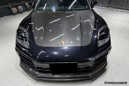 2024-2025 Porsche Panamera 976 OD Style Dry Carbon Fiber Headlight Eyelid Eyebrow Cover