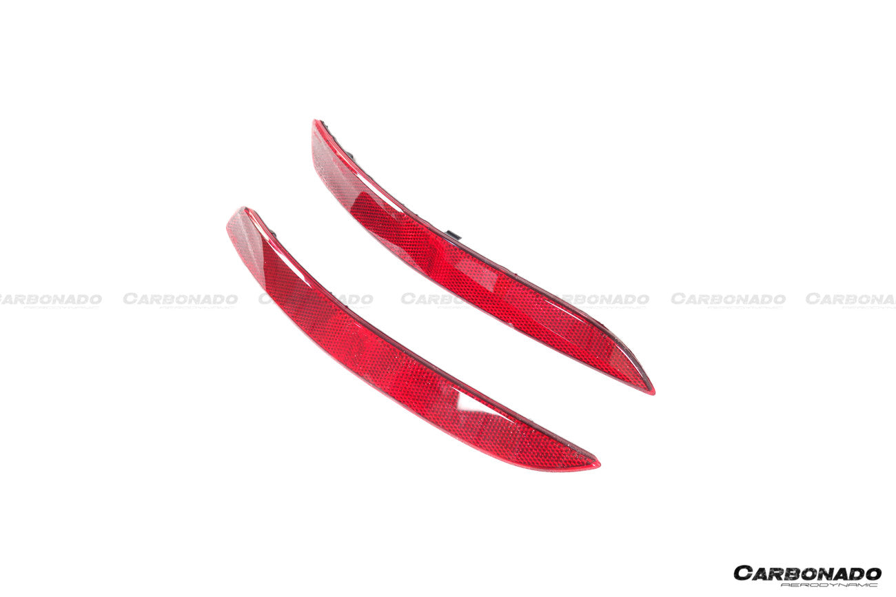 2019-2024 Porsche 911 992 Carrera    S    4    4S    Targa    Cabriolet GT3 Style Rear Bumper Red Reflector Panels