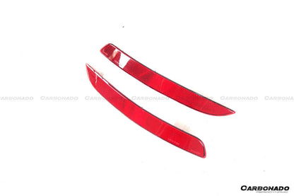 2019-2024 Porsche 911 992 Carrera    S    4    4S    Targa    Cabriolet GT3 Style Rear Bumper Red Reflector Panels