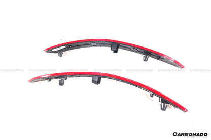 2019-2024 Porsche 911 992 Carrera    S    4    4S    Targa    Cabriolet GT3 Style Rear Bumper Red Reflector Panels