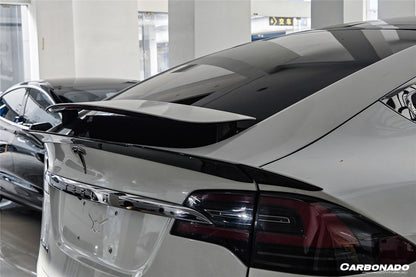 2016-2025 Tesla Model X SUV BS Style Carbon Fiber Trunk Spoiler
