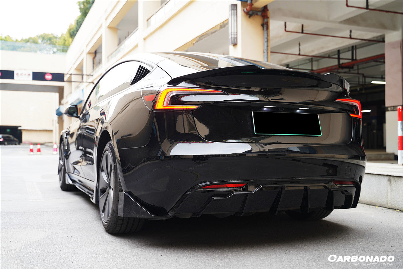 2023-UP Tesla Model 3 Highland RWD & AWD Fast Style Carbon Fiber Pattern Look body kit